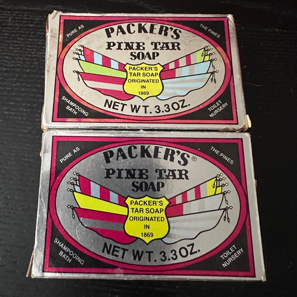 Packer's Pine Tar Soap 2 Pack | The Original Men’s Bar Soap With Natural Pine